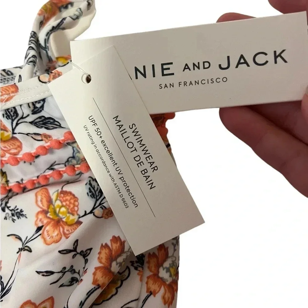 NWT Janie and Jack ruffled floral one piece